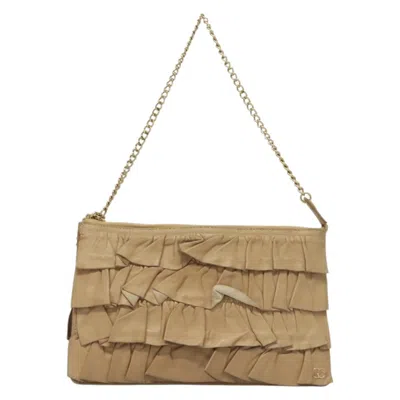 Pre-owned Chanel Leather Handbag () In Sand