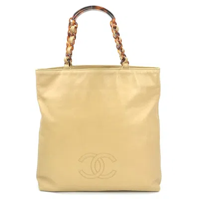 Pre-owned Chanel Leather Handbag Tote Bag () In Multi