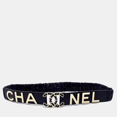 Pre-owned Chanel Leather Logo Banding Belt In Multi