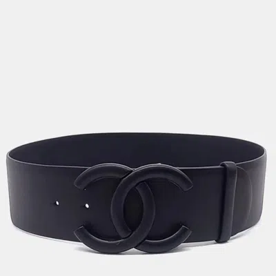 Pre-owned Chanel Leather Logo Belt In Multi