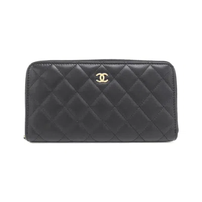 Pre-owned Chanel Leather Long Wallet (bi-fold) () In Multi