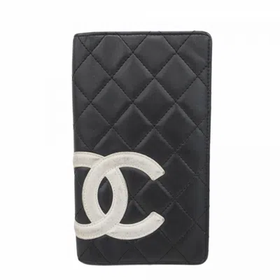 Pre-owned Chanel Leather Long Wallet (bi-fold) () In Multi