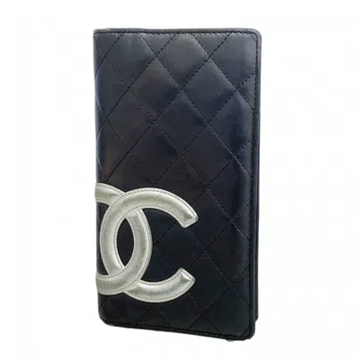 Pre-owned Chanel Leather Long Wallet (bi-fold) () In Multi
