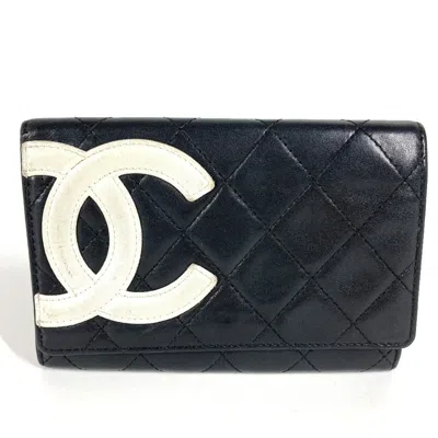 Pre-owned Chanel Leather Long Wallet (bi-fold) () In Multi