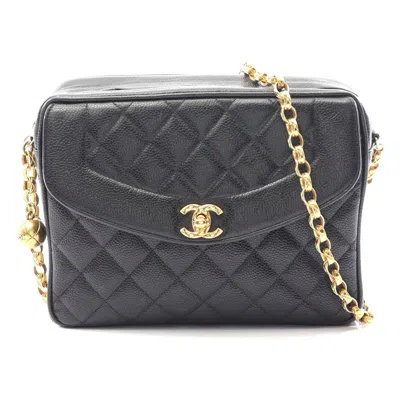 Pre-owned Chanel Leather Matelasse Shoulder Bag Black