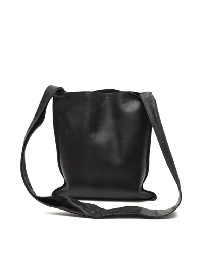 Pre-owned Chanel Leather Messenger Bag In Black