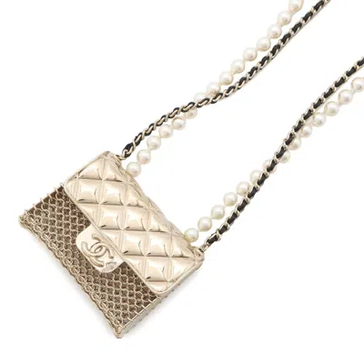Pre-owned Chanel Leather Metal Necklace () In Multi