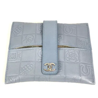 Pre-owned Chanel Leather Pouch () In Blue