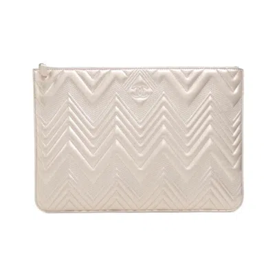 Pre-owned Chanel Leather Pouch () In Pink