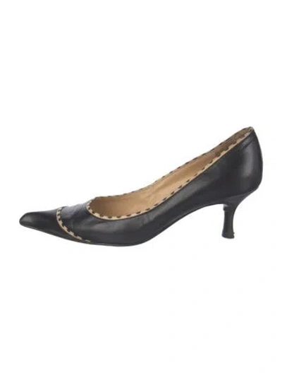 Pre-owned Chanel Leather Pumps In Black