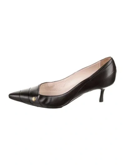 Pre-owned Chanel Leather Pumps In Black