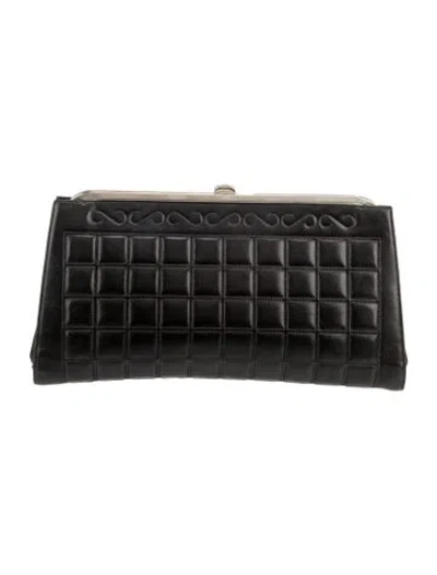 Pre-owned Chanel Leather Quilted Clutch In Multi