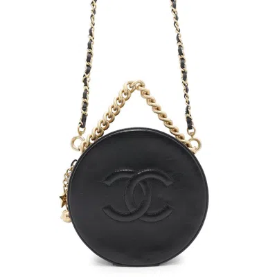 Pre-owned Chanel Leather Shoulder Bag () In Black