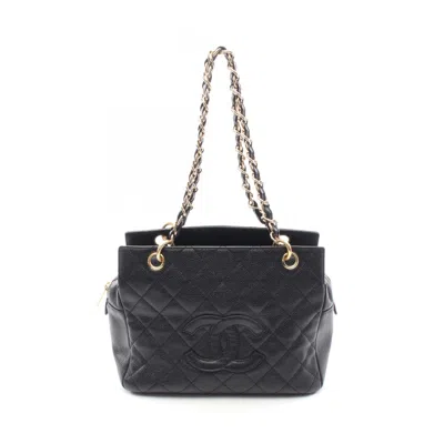 Pre-owned Chanel Leather Shoulder Bag () In Black