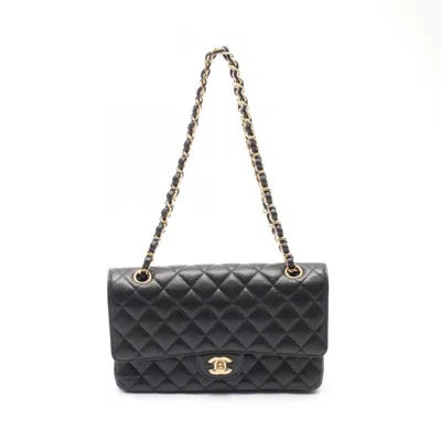 Pre-owned Chanel Leather Shoulder Bag () In Black