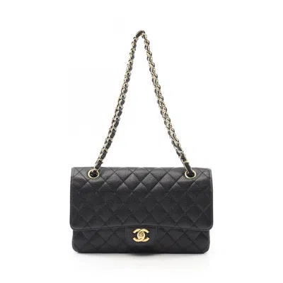 Pre-owned Chanel Leather Shoulder Bag () In Black
