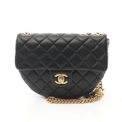 Pre-owned Chanel Leather Shoulder Bag () In Black