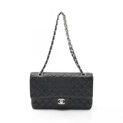 Pre-owned Chanel Leather Shoulder Bag () In Black