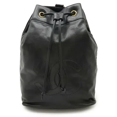 Pre-owned Chanel Leather Shoulder Bag () In Black
