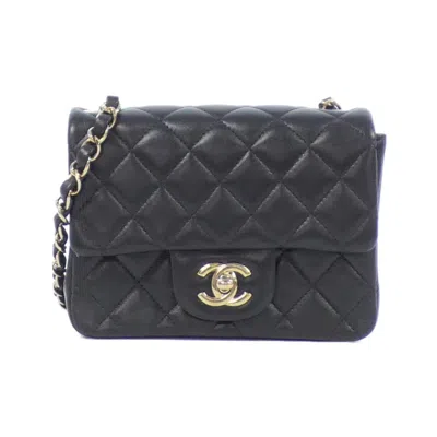 Pre-owned Chanel Leather Shoulder Bag () In Black