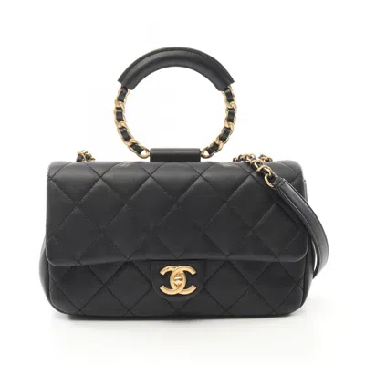 Pre-owned Chanel Leather Shoulder Bag () In Black