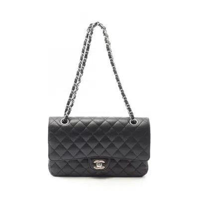 Pre-owned Chanel Leather Shoulder Bag () In Black