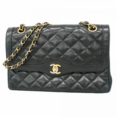 Pre-owned Chanel Leather Shoulder Bag () In Black