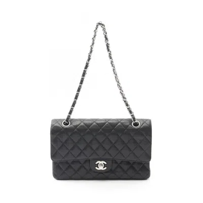 Pre-owned Chanel Leather Shoulder Bag () In Black