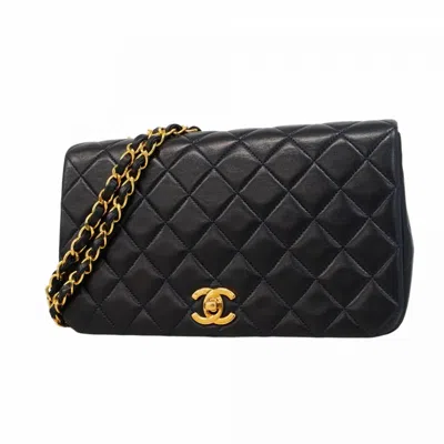 Pre-owned Chanel Leather Shoulder Bag () In Blue