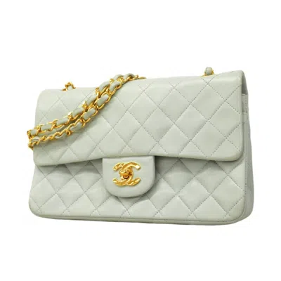 Pre-owned Chanel Leather Shoulder Bag () In Blue