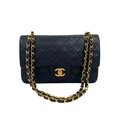 Pre-owned Chanel Leather Shoulder Bag () In Blue