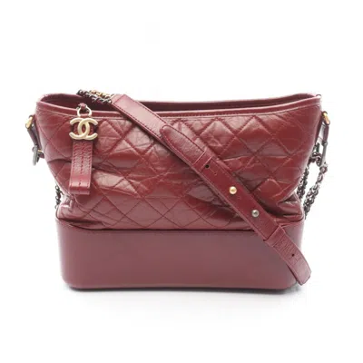 Pre-owned Chanel Leather Shoulder Bag () In Blue