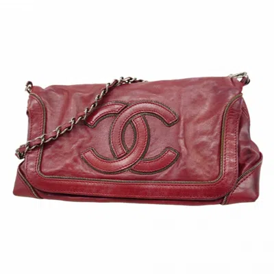Pre-owned Chanel Leather Shoulder Bag () In Blue
