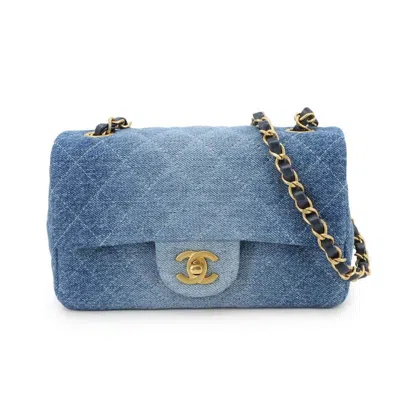 Pre-owned Chanel Leather Shoulder Bag () In Blue