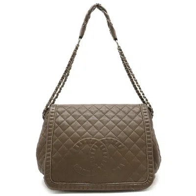 Pre-owned Chanel Leather Shoulder Bag () In Brown