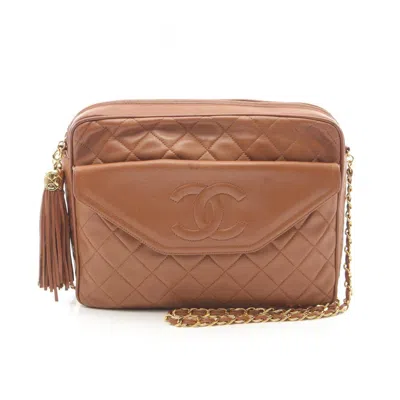 Pre-owned Chanel Leather Shoulder Bag () In Brown
