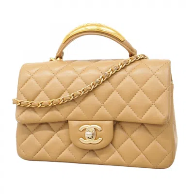 Pre-owned Chanel Leather Shoulder Bag () In Brown