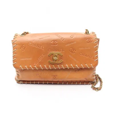 Pre-owned Chanel Leather Shoulder Bag () In Brown