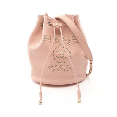 Pre-owned Chanel Leather Shoulder Bag () In Pink