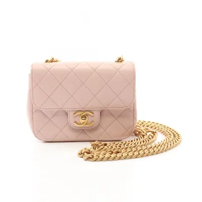 Pre-owned Chanel Leather Shoulder Bag () In Pink