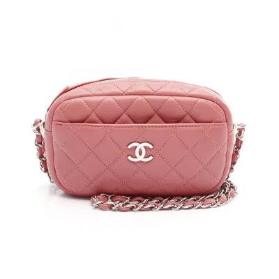 Pre-owned Chanel Leather Shoulder Bag () In Pink