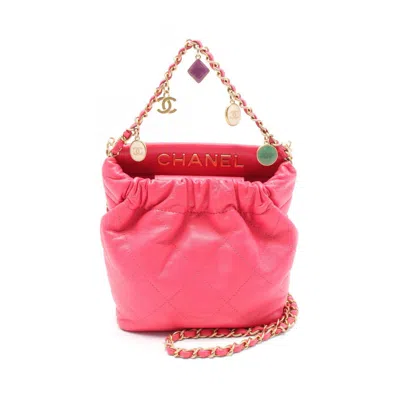 Pre-owned Chanel Leather Shoulder Bag () In Pink