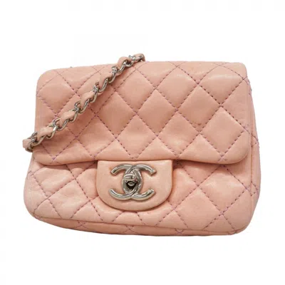 Pre-owned Chanel Leather Shoulder Bag () In Pink