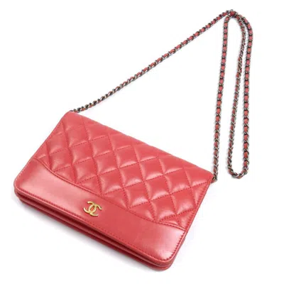 Pre-owned Chanel Leather Shoulder Bag () In Pink