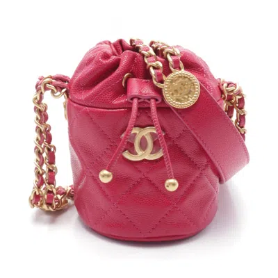 Pre-owned Chanel Leather Shoulder Bag () In Pink