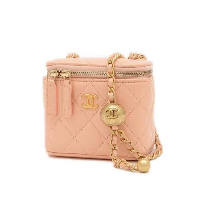 Pre-owned Chanel Leather Shoulder Bag () In Pink