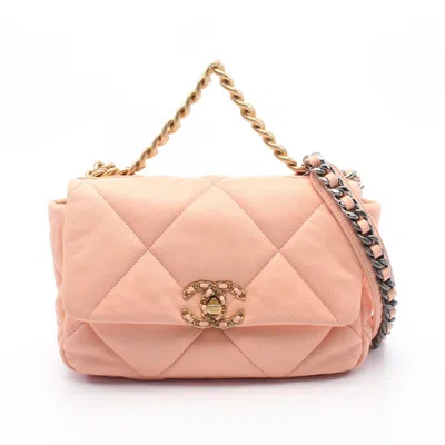 Pre-owned Chanel Leather Shoulder Bag () In Pink