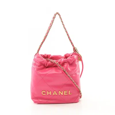 Pre-owned Chanel Leather Shoulder Bag () In Pink