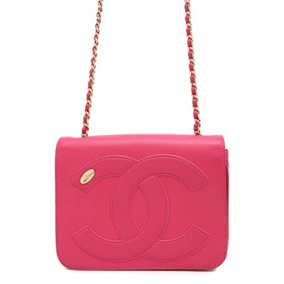 Pre-owned Chanel Leather Shoulder Bag () In Pink