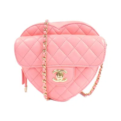 Pre-owned Chanel Leather Shoulder Bag () In Pink